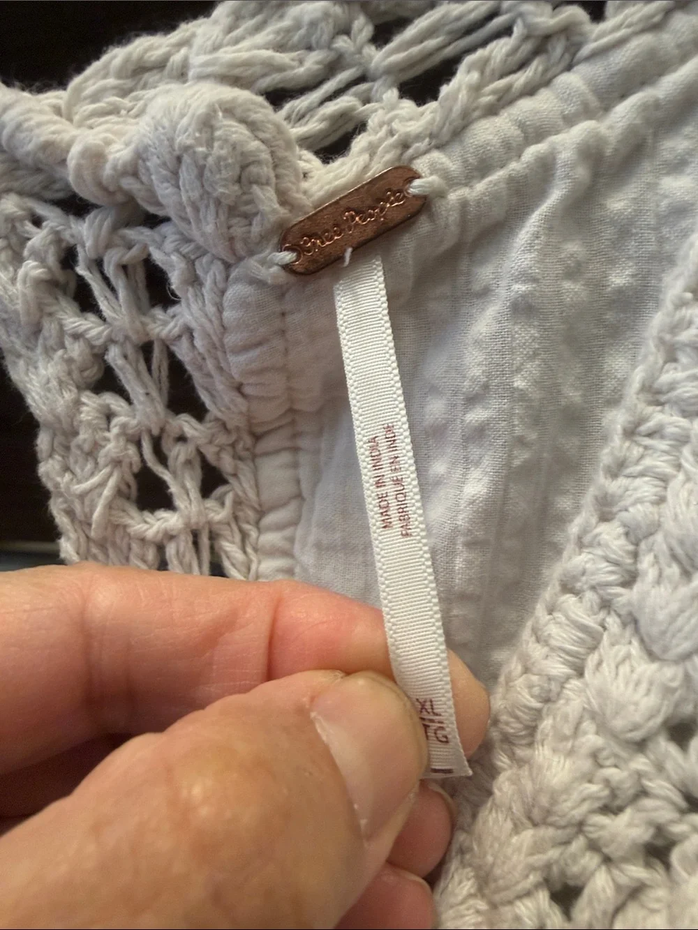 Free People hand crocheted